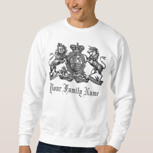 Je familienaam  Crest Sweatshirt (Voorkant)