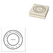 Je familienaam retouradres rubberstempel (Gestempeld)