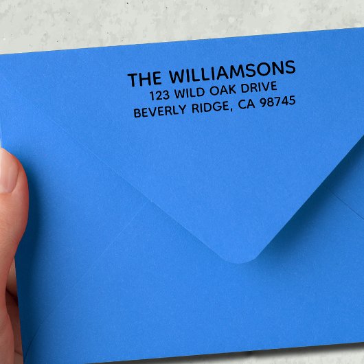 Je familienaam retouradres rubberstempel