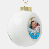 Je favoriete Baby eerste kerstmis Keramische Bal Ornament (Links)