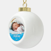 Je favoriete Baby eerste kerstmis Keramische Bal Ornament (Rechts)