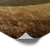 Je favoriete citaat bruin gekraatte grunge poster (Hoek)