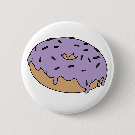  je favoriete donut met sprinkles ronde button 5,7 cm (Voorkant)