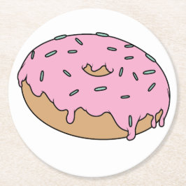  je favoriete donut met sprinkles ronde kartonnen onderzetter