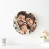 Je favoriete familiefamilie foto grote klok (Huis)