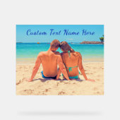 Je favoriete foto Acryl bord met aangepaste tekst (Voorkant)