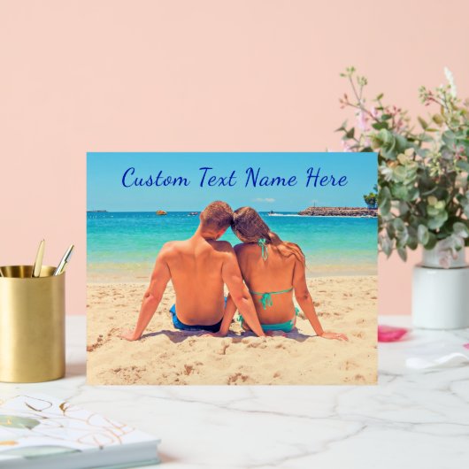 Je favoriete foto Acryl bord met aangepaste tekst (Huwelijk)