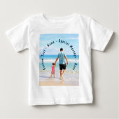 Je favoriete foto Baby T-shirt met aangepaste teks (Voorkant)