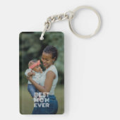 Je favoriete foto en beste moeder ooit sms'en sleutelhanger (achterkant)