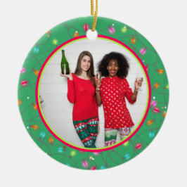 Je favoriete foto persoonlijke Afbeelding twee inz Keramisch Ornament