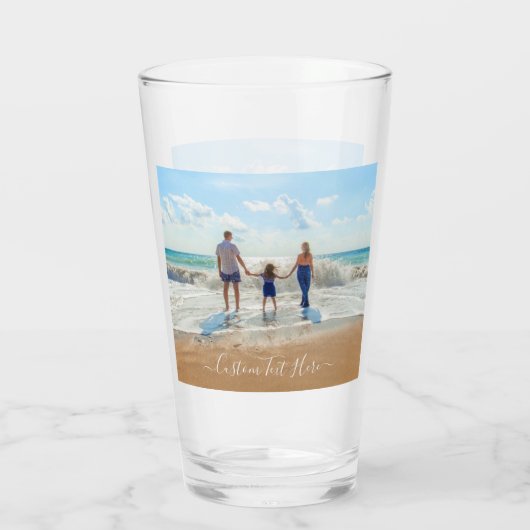 Je favoriete fotoglas cadeau met aangepaste tekst glas (Achterkant)