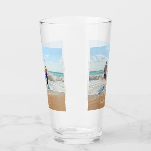 Je favoriete fotoglas cadeau met aangepaste tekst glas (Rechts)