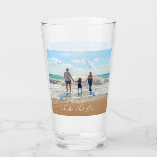Je favoriete fotoglas cadeau met aangepaste tekst glas (Voorkant)