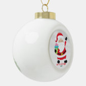 Je favoriete gepersonaliseerde kersticoon keramische bal ornament (Links)