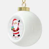Je favoriete gepersonaliseerde kersticoon keramische bal ornament (Rechts)