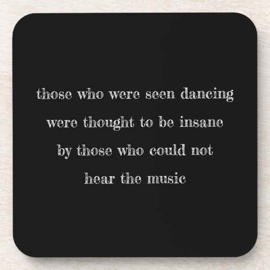 Je favoriete Gezegde aangepaste citaat zwarte brui Bier Onderzetter (Voorkant)