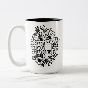 Je favoriete kind  tweekleurige koffiemok