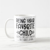Je favoriete kind zijn Cool verjaardagscadeau's id Koffiemok (Links)