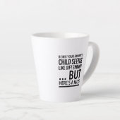 Je favoriete kind zijn lijkt een geschenk genoeg.. latte mok (Rechterhoek)
