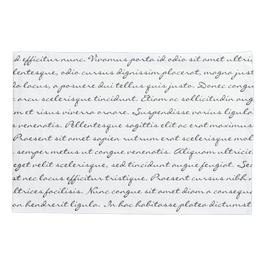 Je favoriete lied of andere tekst kussensloop (Achterkant)