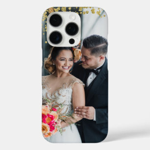 Je favoriete paren foto Gold Sparkles iPhone 16 Pro Hoesje