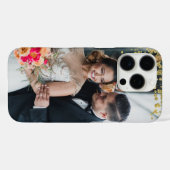 Je favoriete paren foto Gold Sparkles Case-Mate iPhone Case (Achterkant (horizontaal))