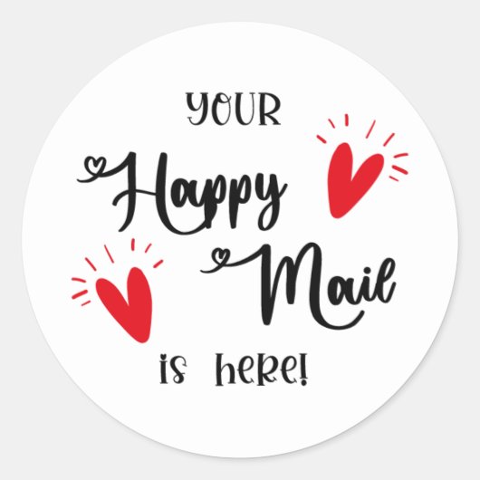 Je favoriete post is hier sticker slak mail (Voorkant)