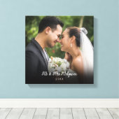 Je favoriete trouwfoto canvas afdruk (Insitu (Houten vloer))