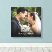 Je favoriete trouwfoto canvas afdruk (Insitu (Houten vloer))