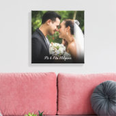 Je favoriete trouwfoto canvas afdruk (Insitu (Woonkamer))