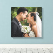 Je favoriete trouwfoto canvas afdruk (Insitu (Houten vloer))