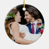 Je favoriete trouwfoto's keramisch ornament (Achterkant)