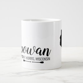 Je favoriete Wisconsin Lake met kanoe Paddles Grote Koffiekop