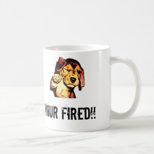 Je Fired. Koffiemok (Rechts)
