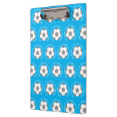 Je Football Team in Sky Blue. Football-coach Klembord (Links)