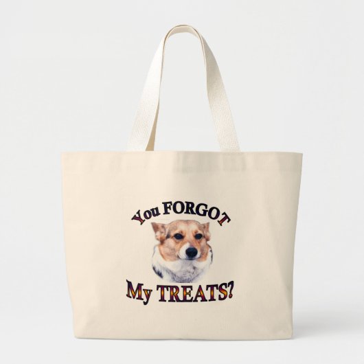 Je FORGOT mijn behandelingen Grote Tote Bag (Voorkant)