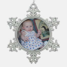 Je foto aanpassen tin sneeuwvlok ornament