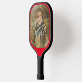 Je foto afgeronde rode rand Pickleball Paddle (Links)
