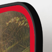 Je foto afgeronde rode rand Pickleball Paddle (Links Detail)