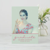 Je foto Afstuderen Aankondiging (Staand voorkant)