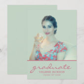 Je foto Afstuderen Aankondiging (Voorkant / Achterkant)