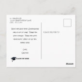 Je foto Afstuderen Bedankt Briefkaart (Achterkant)