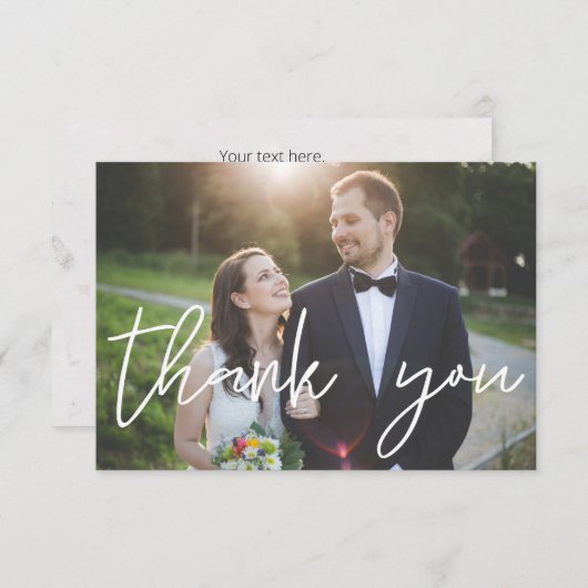 Je foto bedankt je handschrift Landschap (Voorkant / Achterkant)