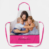 Je foto Beste mama ooit roze Schort (Voorkant)