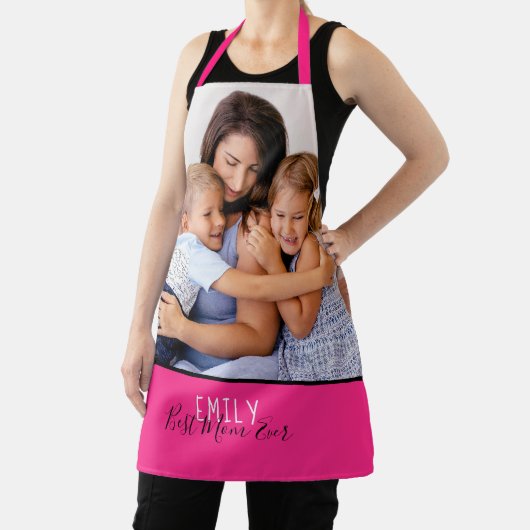 Je foto Beste mama ooit roze Schort (Insitu)