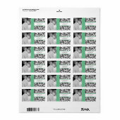 Je foto-bruiloft  PeaPod Damask Etiket (Full Sheet)