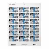 Je foto bruiloft  Regatta Damask Etiket (Full Sheet)