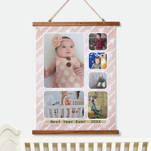 Je foto Collage hier Wall Hanging Hangend Wandkleed