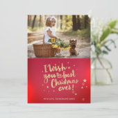 Je foto die ik je het beste kerstfeest ooit wens (Staand voorkant)
