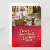 Je foto die ik je het beste kerstfeest ooit wens (Voorkant / Achterkant)